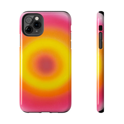 "pink lemonade aura" airbrush iPhone case