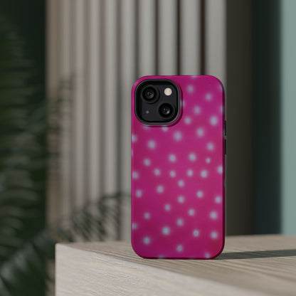 MagSafe "bubblegum polka dot" airbrush iPhone case