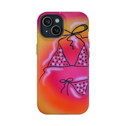 MagSafe "glitter bikini" airbrush iPhone case