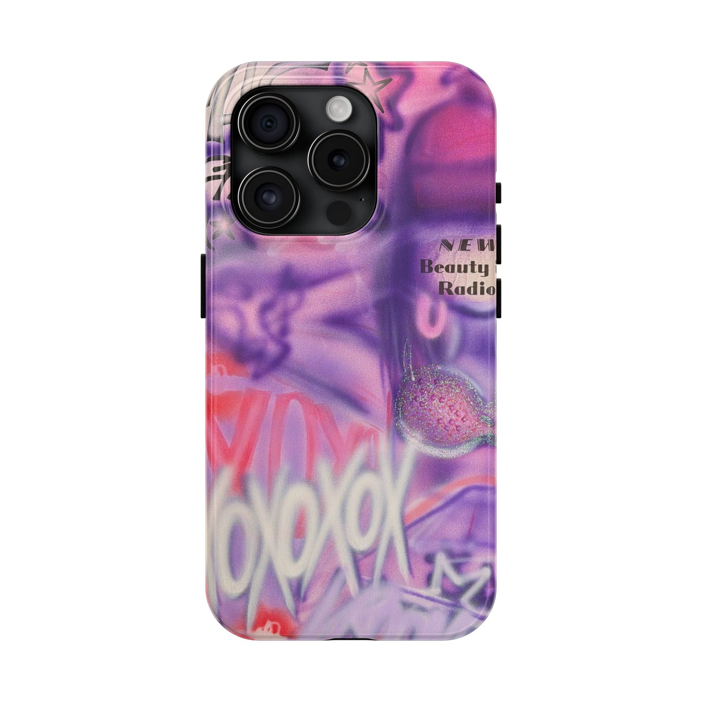 "mic check" airbrush iPhone case