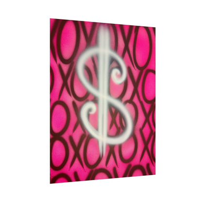 "money dream$" airbrush rolled print