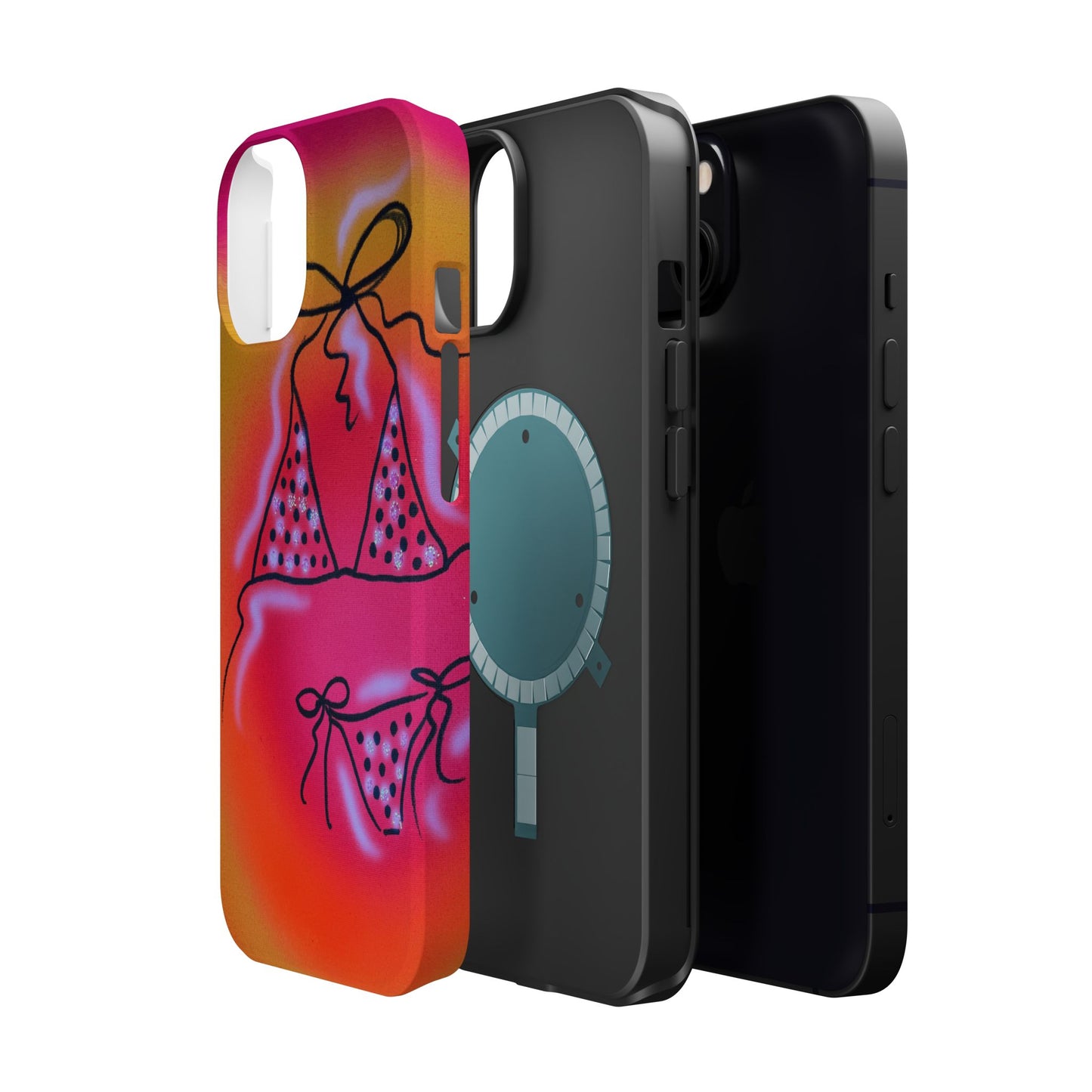 MagSafe "glitter bikini" airbrush iPhone case