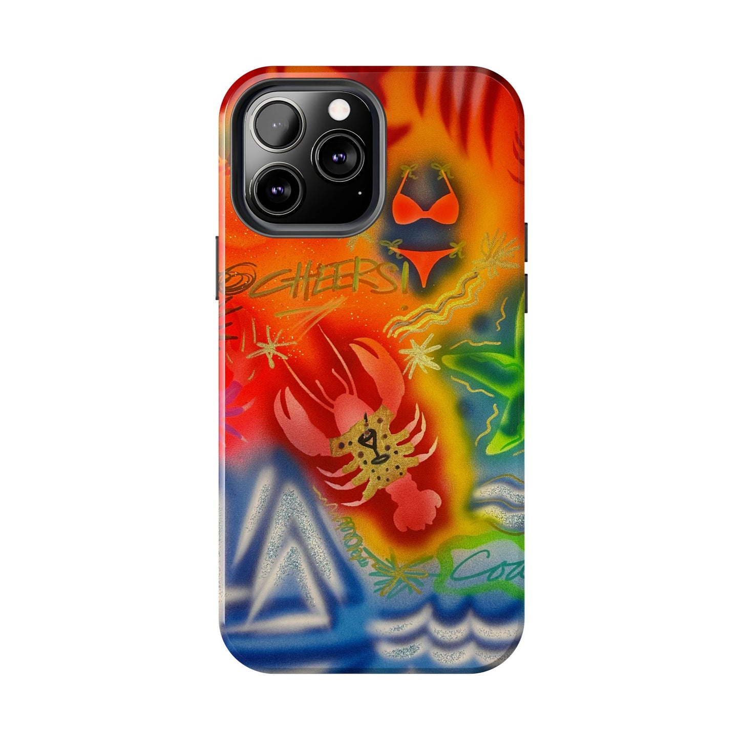 "tipsy lobster" airbrush iPhone case