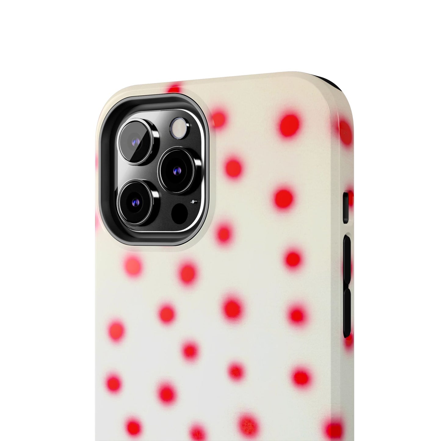 "vanilla cherry polka dot" airbrush iPhone case