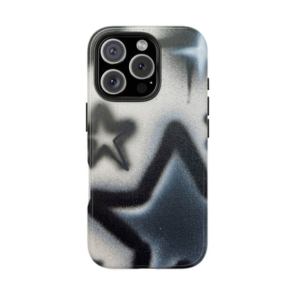 "black & white stars" airbrush iPhone case