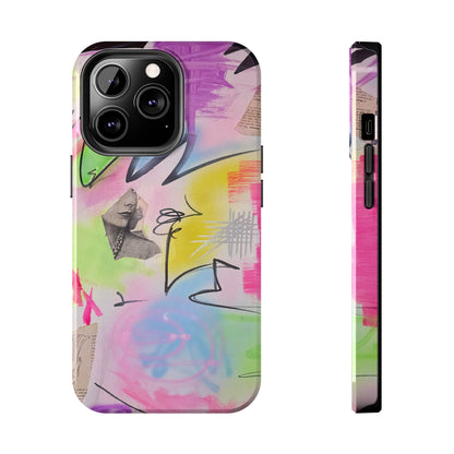 "pastel static" airbrush iPhone case