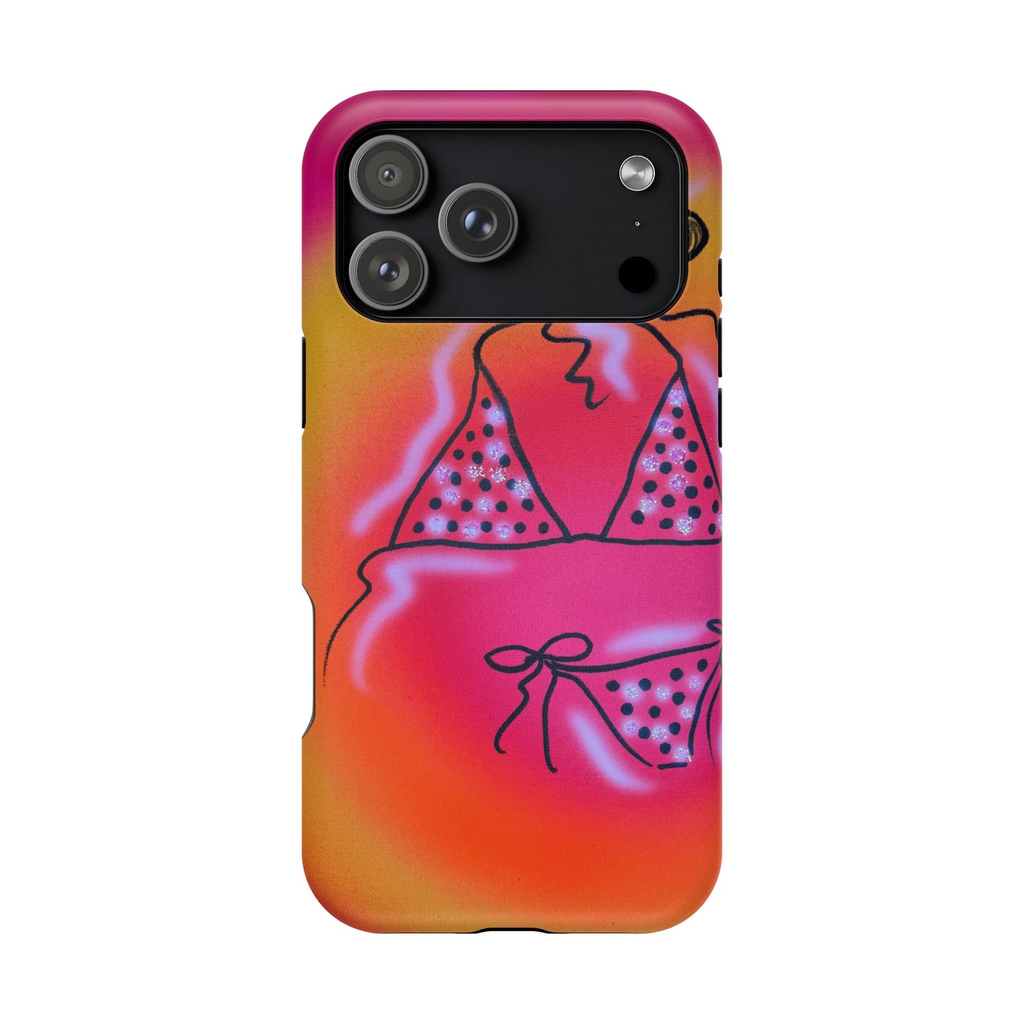 MagSafe "glitter bikini" airbrush iPhone case