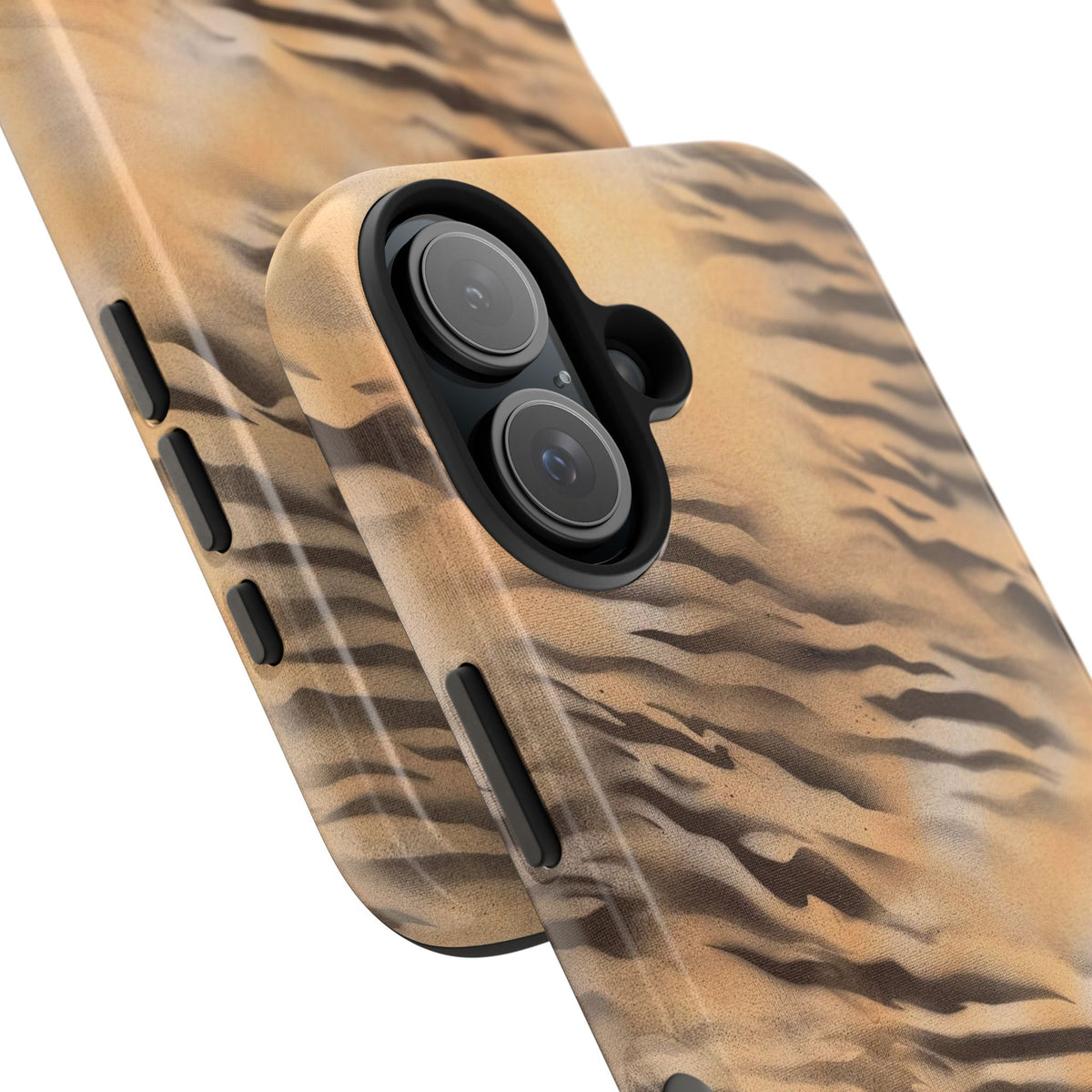 neutral tiger airbrush iPhone case