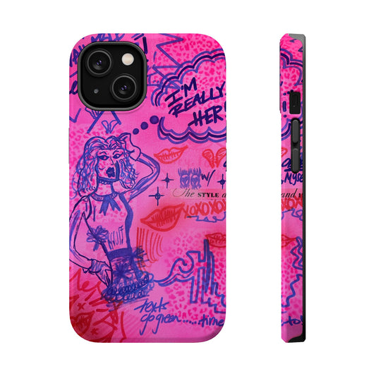 MagSafe "really HER" airbrush iPhone case