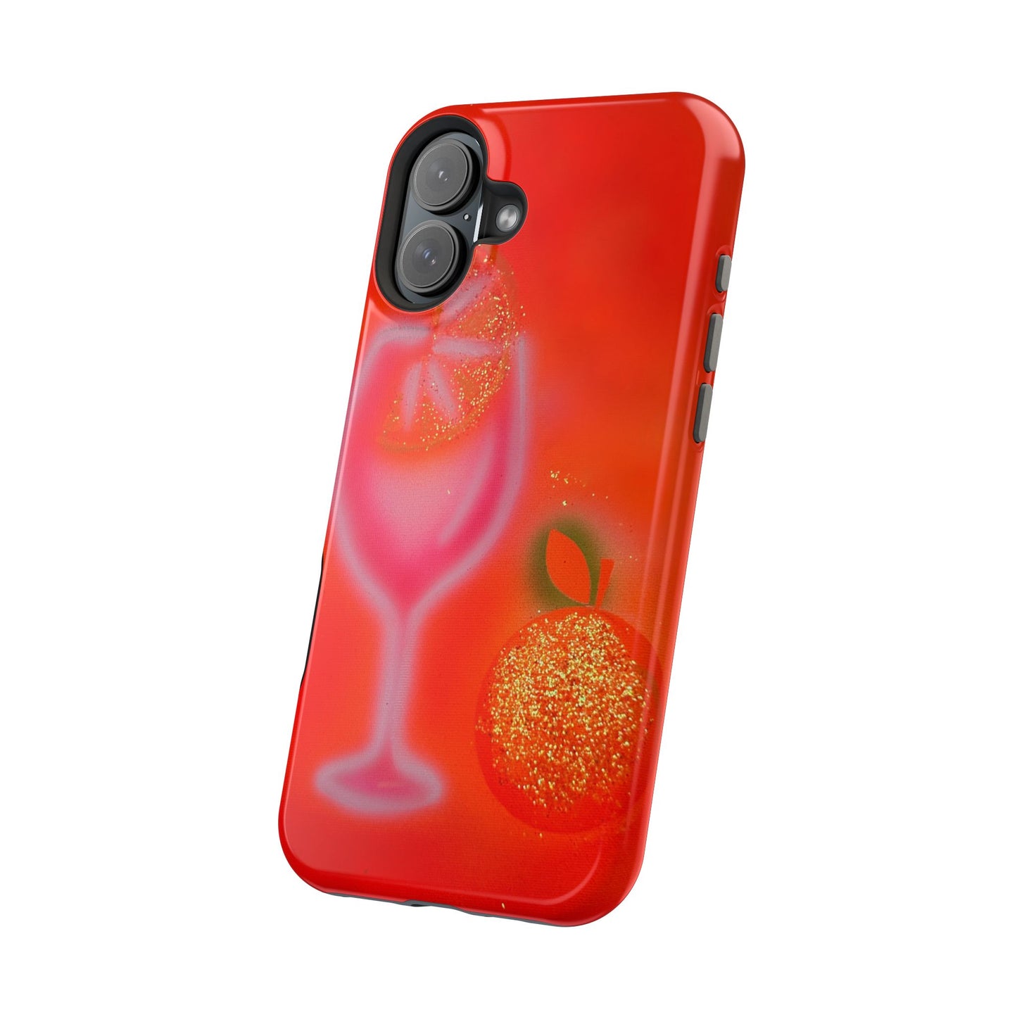 MagSafe "aperol spritz" airbrush iPhone case