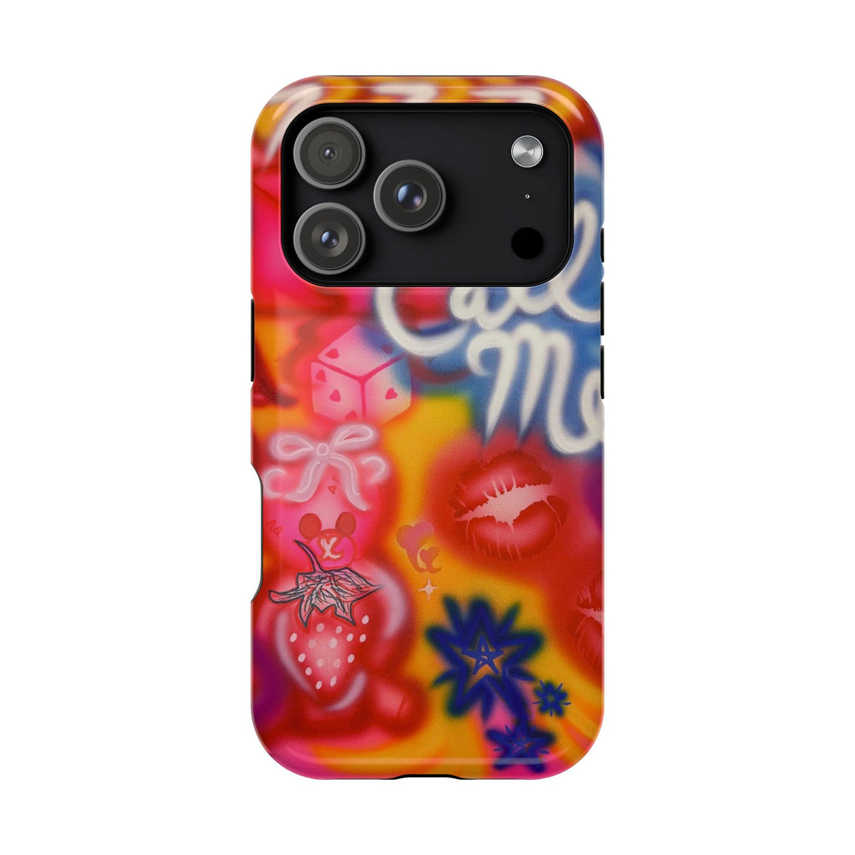 MagSafe "CALL ME!" airbrush iPhone case