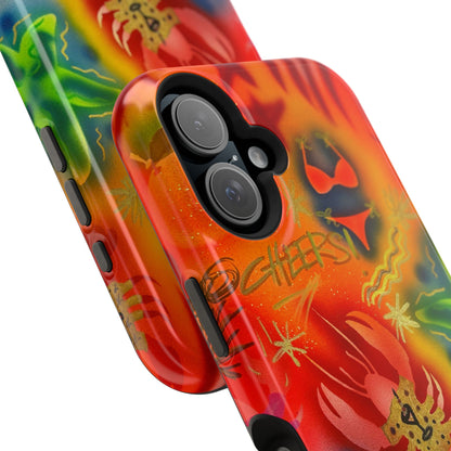 MagSafe "tipsy lobster" airbrush iPhone case