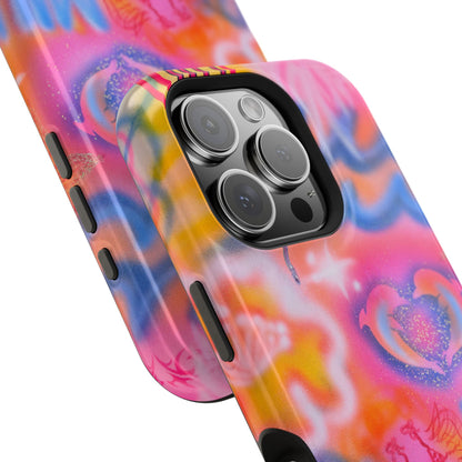 "mornings in malibu" MagSafe airbrush iPhone case