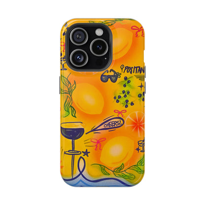 MagSafe Airbrush iPhone Hülle „citrus coastline“