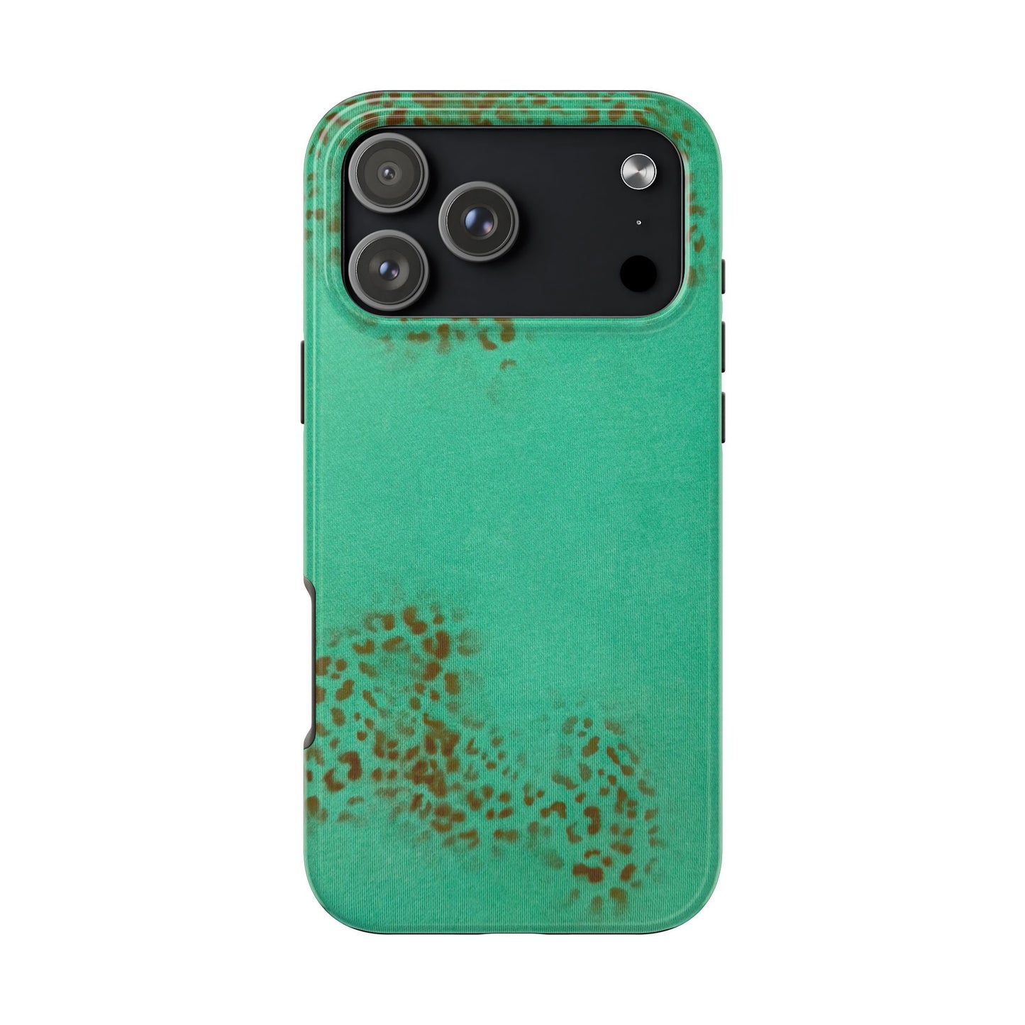 "teal cheetah" airbrush iPhone case