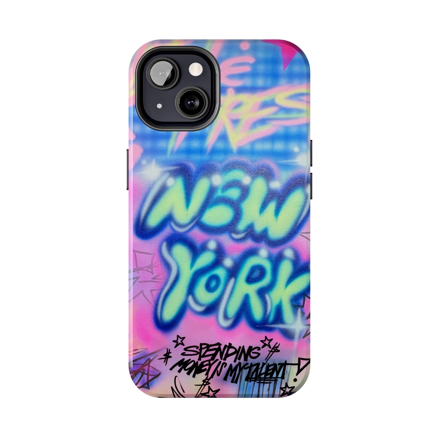 "spending money is my talent" airbrush iPhone case