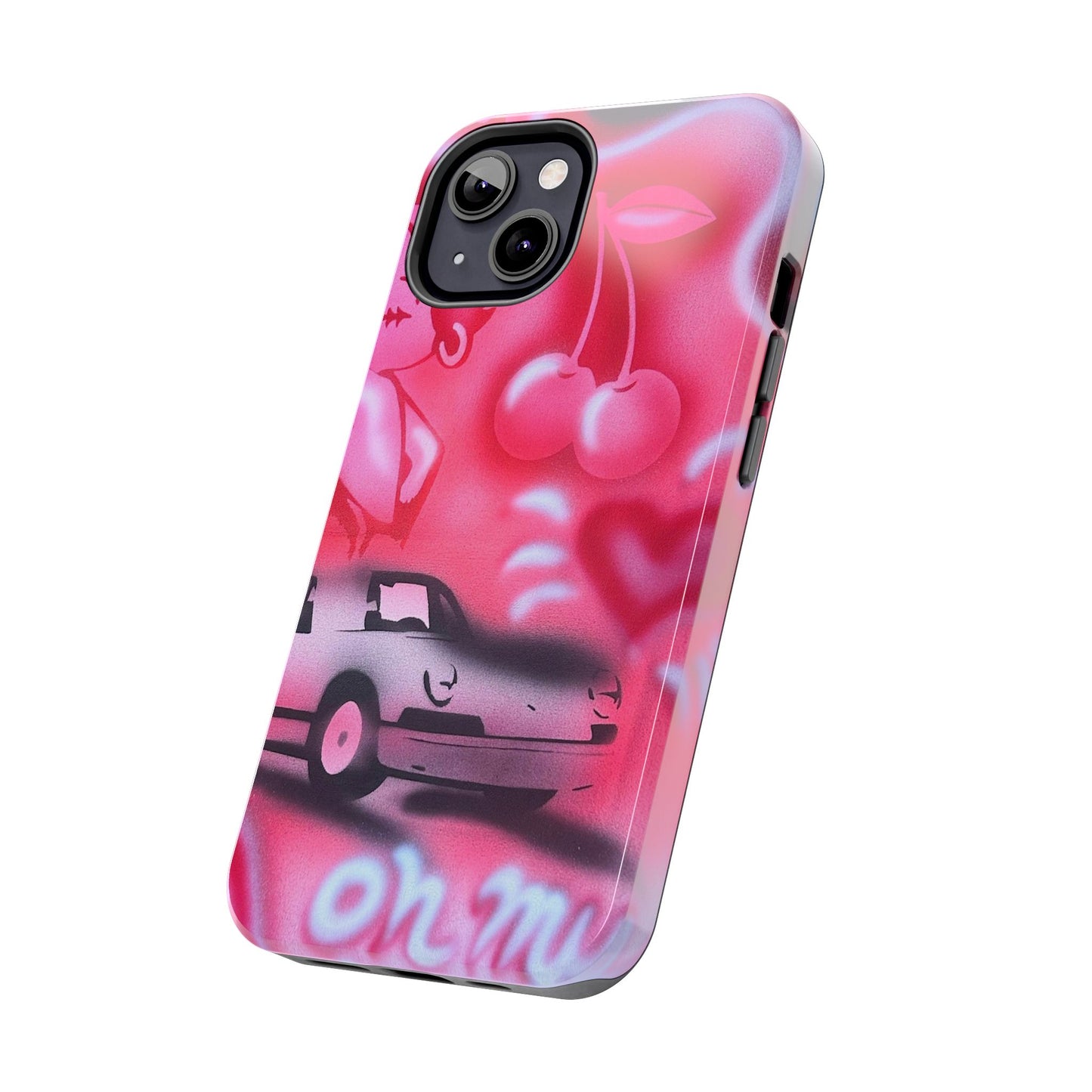 "on her way" airbrush iPhone case