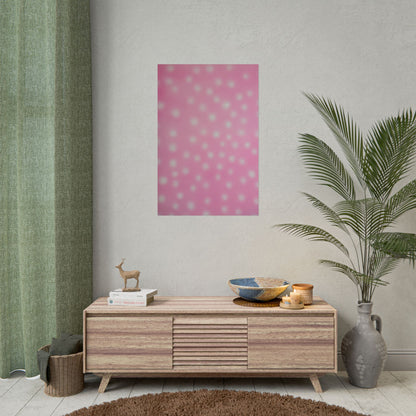 "strawberry swirl polka dot" airbrush rolled print