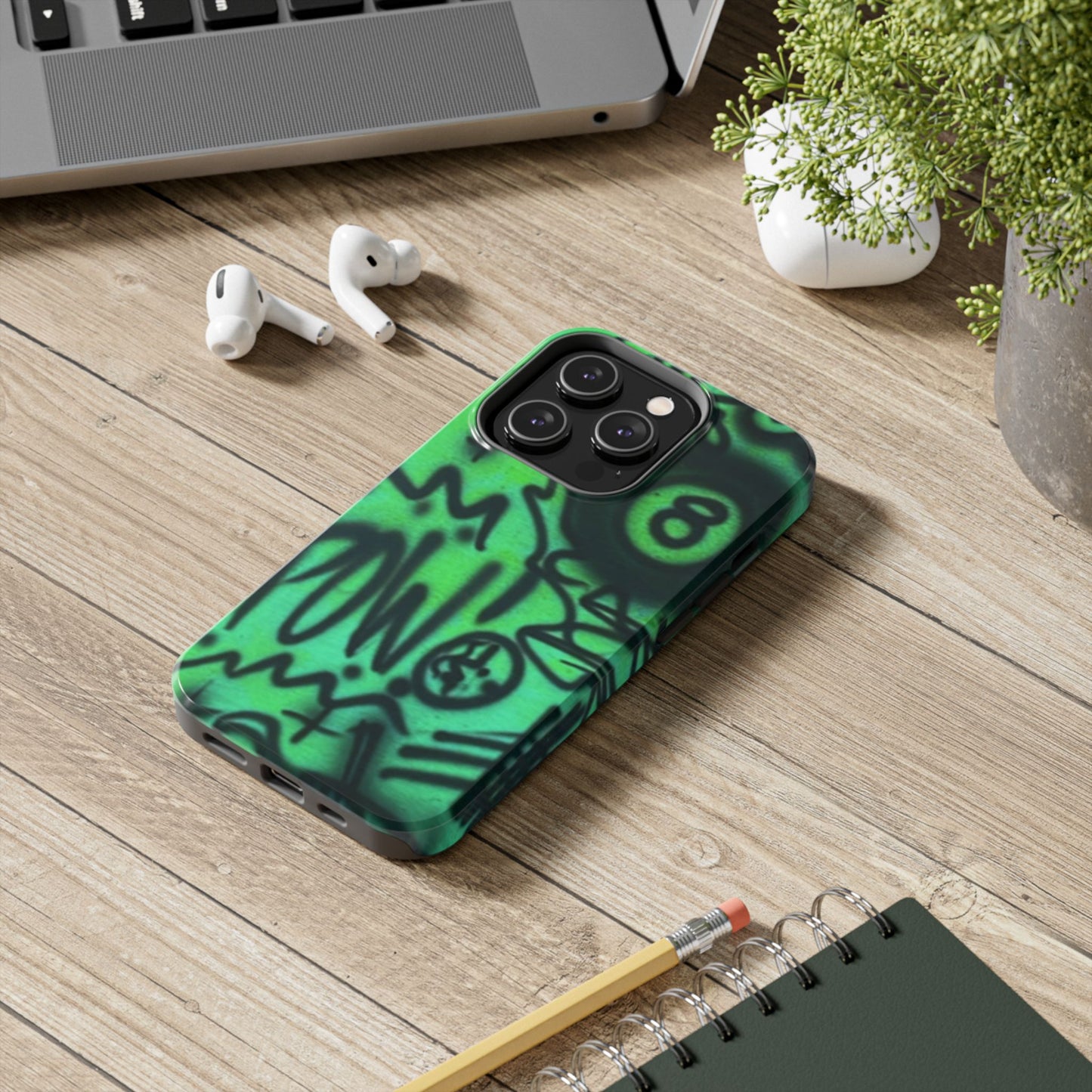 "POW! "airbrush iPhone case