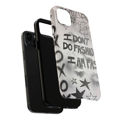 "i am fashion" airbrush iPhone case
