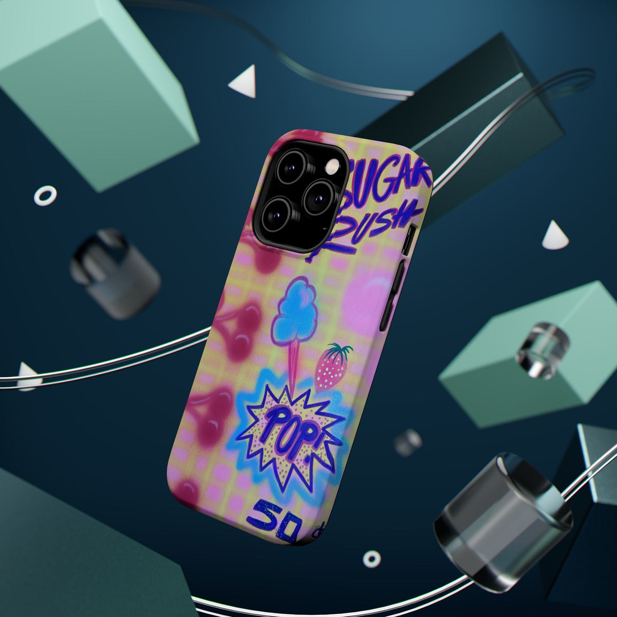 MagSafe "sugar rush" airbrush iPhone case