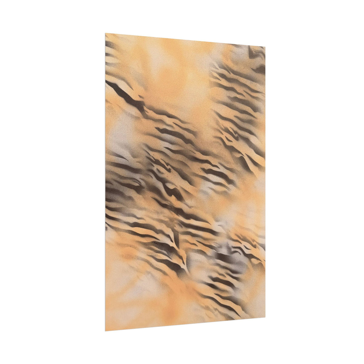 "neutral tiger" airbrush rolled print