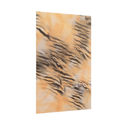 "neutral tiger" airbrush rolled print