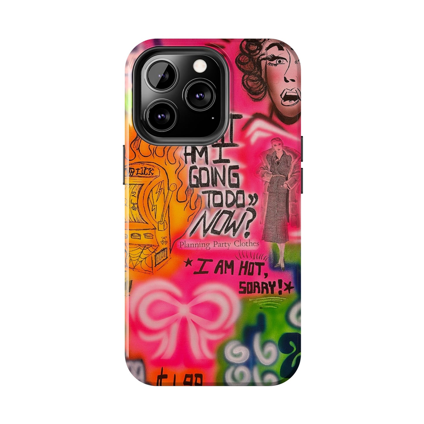 "out of luck" airbrush iPhone case