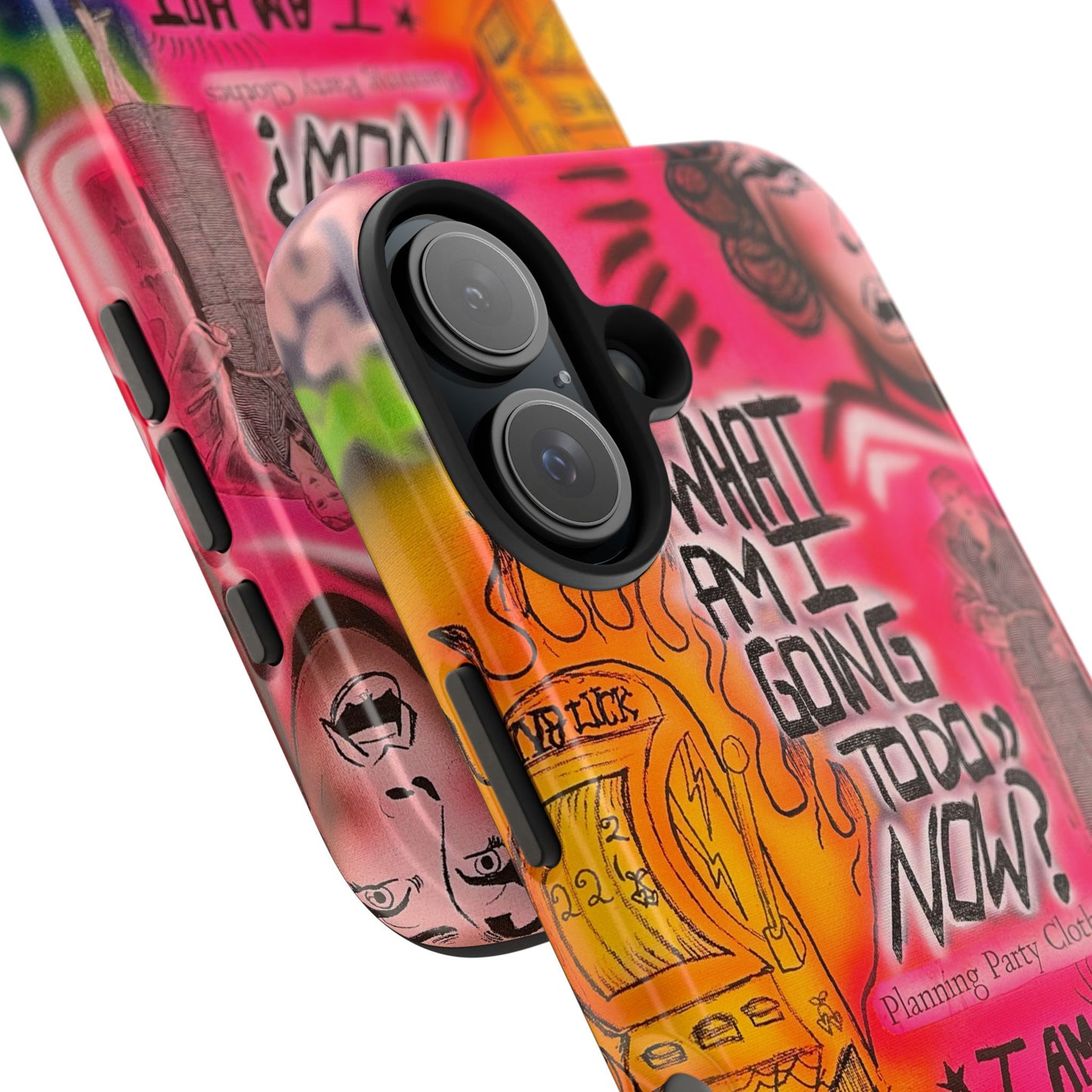 "out of luck" airbrush iPhone case