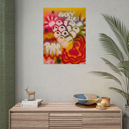 "bright billiards" airbrush rolled print