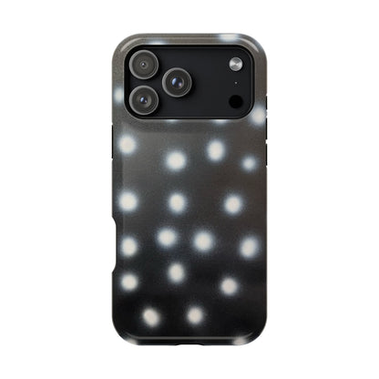 MagSafe "coconut noir polka dot" airbrush iPhone case