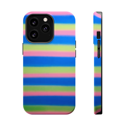 MagSafe "sherbet stripes" airbrush iPhone case