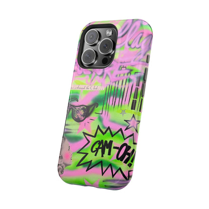 MagSafe "green camo" airbrush iPhone case