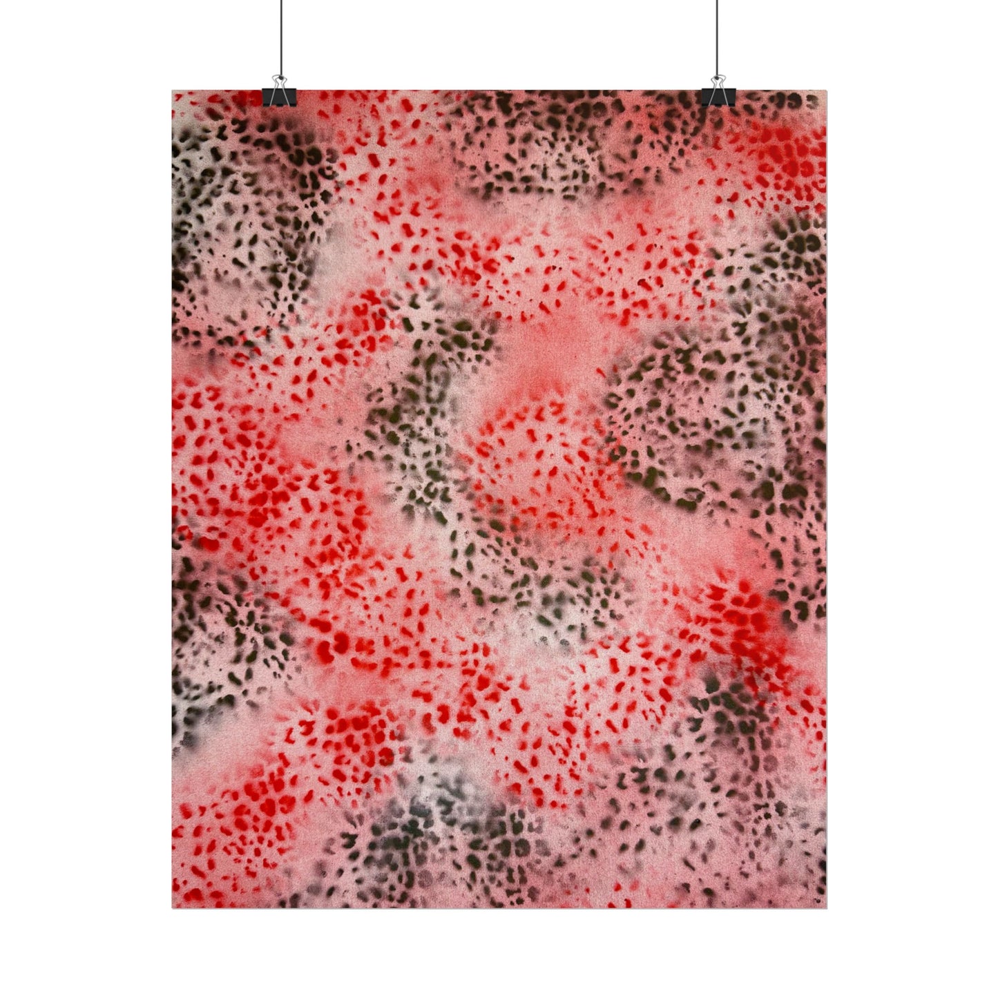 "red cheetah" airbrush rolled print