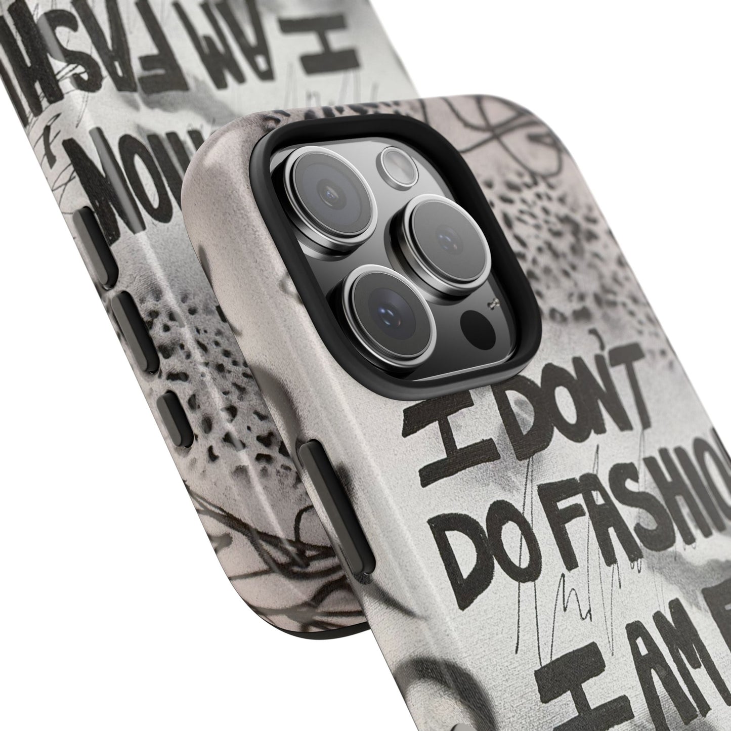 "i am fashion" airbrush iPhone case