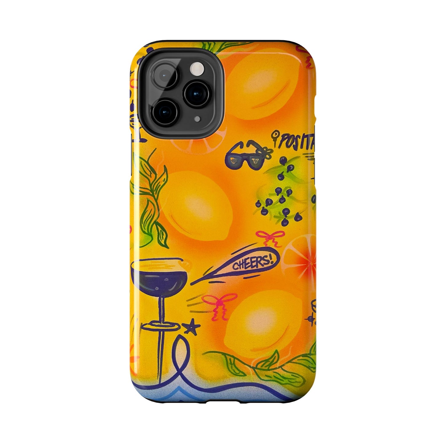 "citrus coastline" airbrush iPhone case