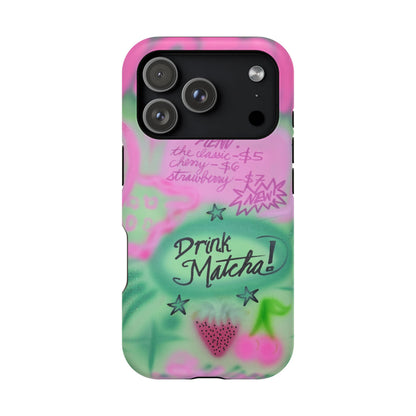 MagSafe "matcha!" airbrush iPhone case