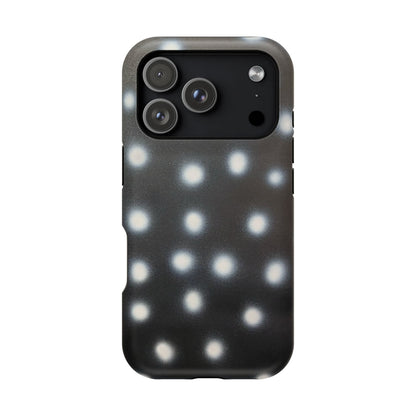 MagSafe "coconut noir polka dot" airbrush iPhone case