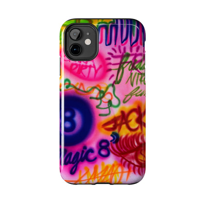 "colorful chaos" airbrush iPhone case