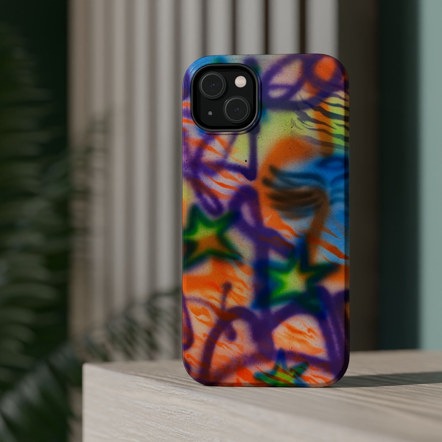 MagSafe "streetwear angel" airbrush iPhone case