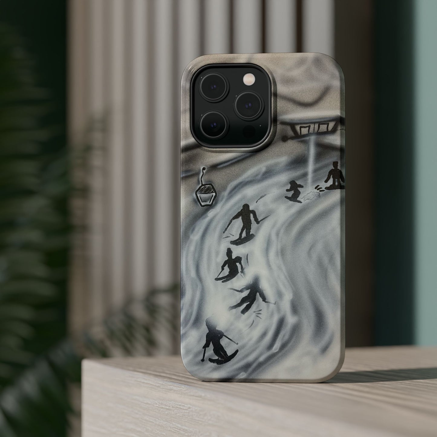 MagSafe "arctic avalanche" airbrush iPhone case