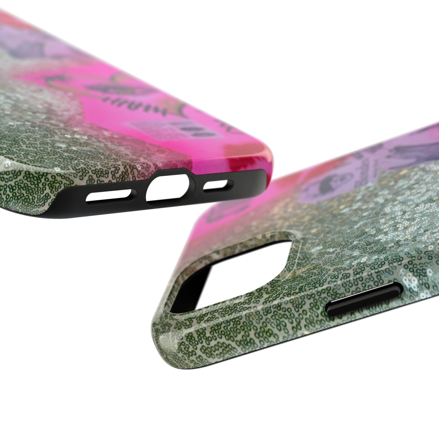 "glitter gloss" airbrush iPhone case