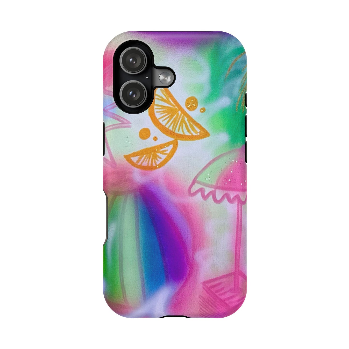 MagSafe "on the beach" airbrush iPhone case