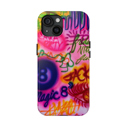 "colorful chaos" airbrush iPhone case