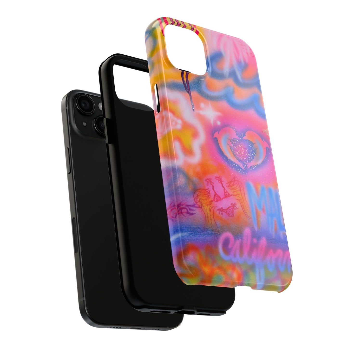 "mornings in malibu" airbrush iPhone case