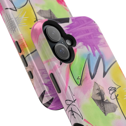 MagSafe "pastel static" airbrush iPhone case