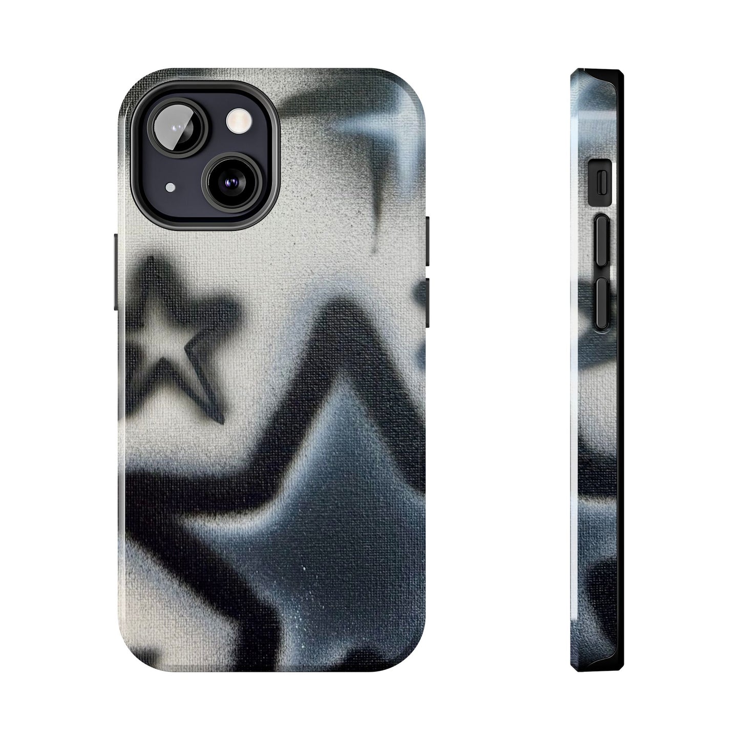 "black & white stars" airbrush iPhone case