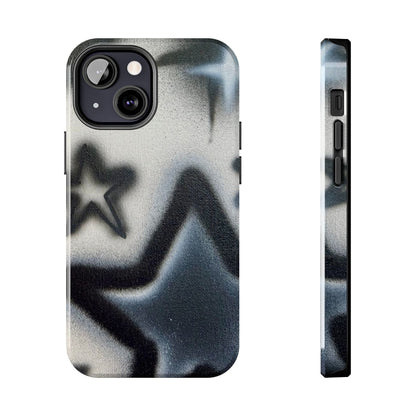 "black & white stars" airbrush iPhone case