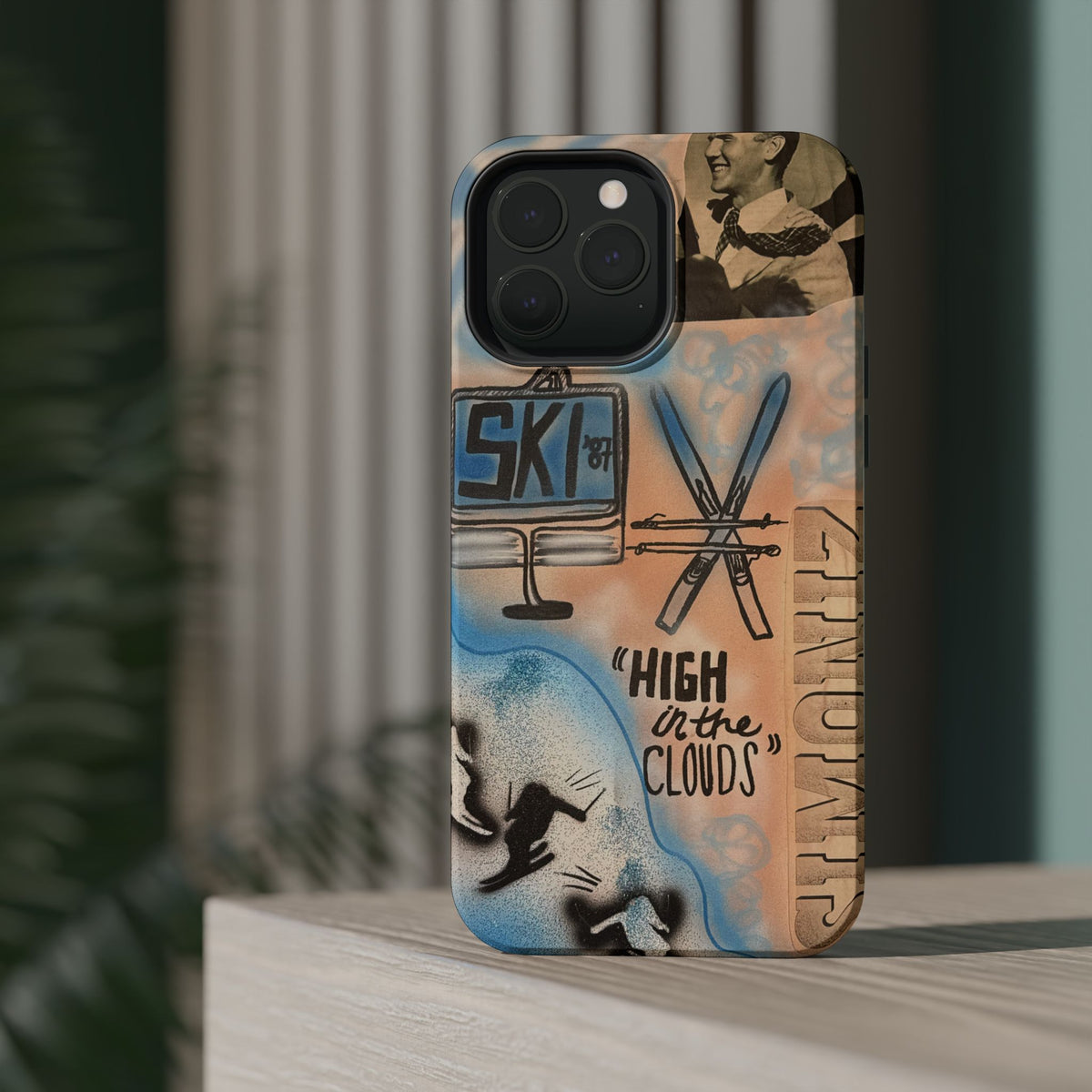 MagSafe „high in the clouds“ Airbrush iPhone Hülle