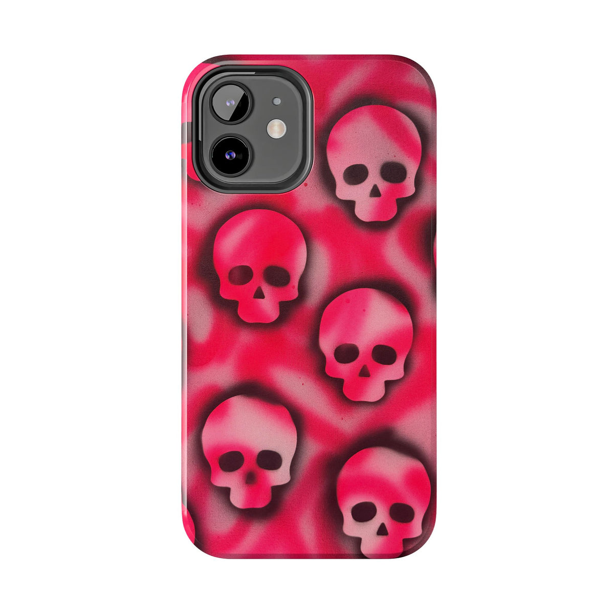 "pink skully" airbrush iPhone case